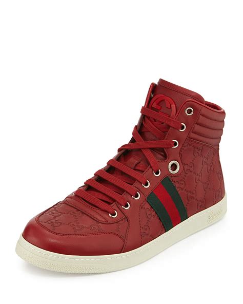 gucci all redhigh top